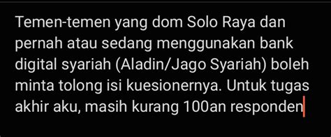 Colle On Twitter Cm Ayo Temen Temen Bantu Isi Kuesionerku Yang