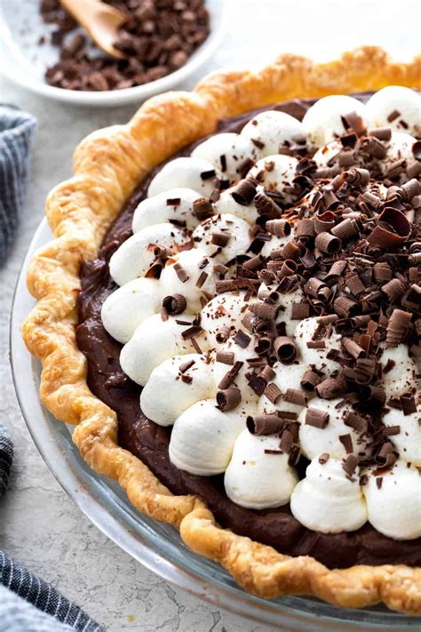 Chocolate Cream Pie Recipe With A Homemade Buttery Crust Luscious