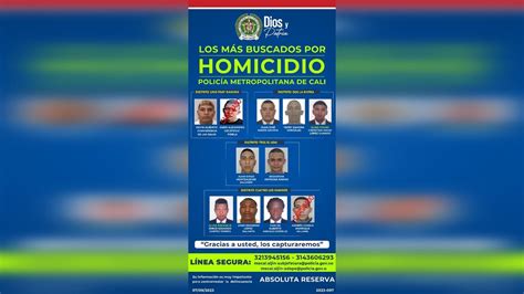 El Cartel De Los Más Buscados De Cali Ofrecen Millonaria Recompensa