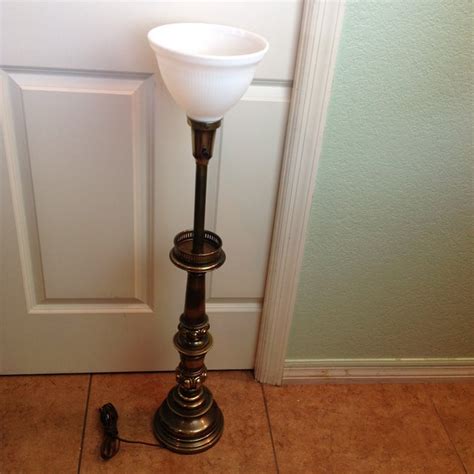 Vintage Stiffel Brass Torchiere Table Lamp Chairish