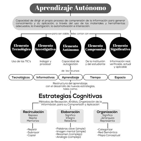 U S A Mapa Conceptual Lecturas Aprendizaje Aut Nomo El Eje De