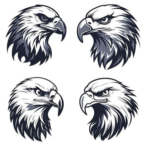 Eagles Set and logo vector | Premium AI-generated vector