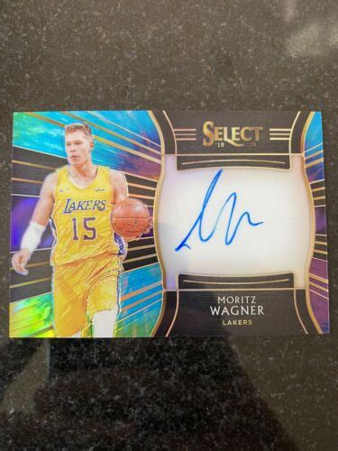 Panini Select Signatures Moritz Wagner Tie Dye Prizm Rookie