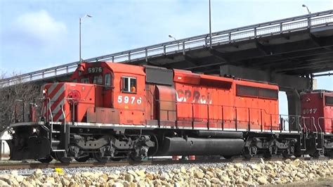 Two Cp Sd S Lead Ballast Train Davenport Ia Youtube