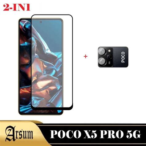 Promo Promo Paket 2in1 Tempered Glass Layar Xiaomi Poco X5 Pro 5G 2023