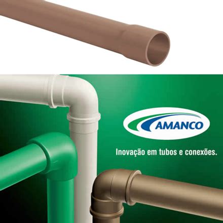 Tubo Pvc Marrom Soldável 25mm 3 4 Água 6 Metros 10458 Amanco