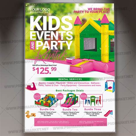 Party Rental Flyer Template Printable Word Searches