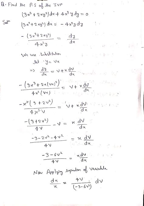 [solved] Find The P S Of The Ivp Using Two Different Methods Course Hero