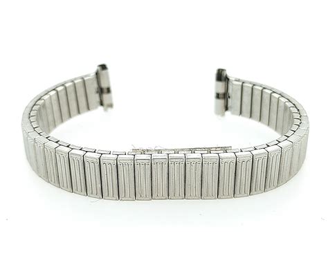 9 10mm Silver Toned Twist O Flex Watch Band Parkville Jewelers