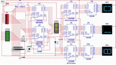 Digital Logic 8 Bit Binary To BCD Decoding For Three 7 Segment