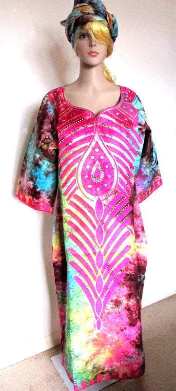 2 Piece Tie Dye Boubou Kaftan African Maxi Outfit By Chicafrica African Gowns African Ankara