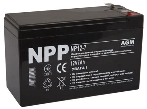 Купить Аккумулятор NPP NP12-7 Ah