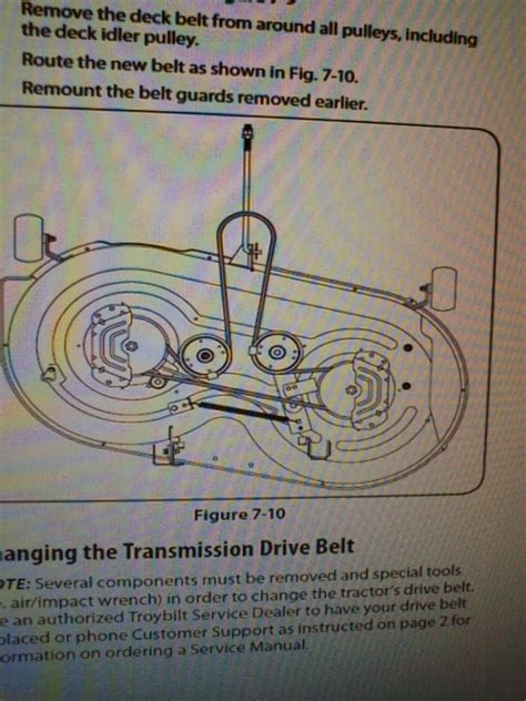 Troy Bilt Inch Deck Belt Diagram How To Replace Deck Belt