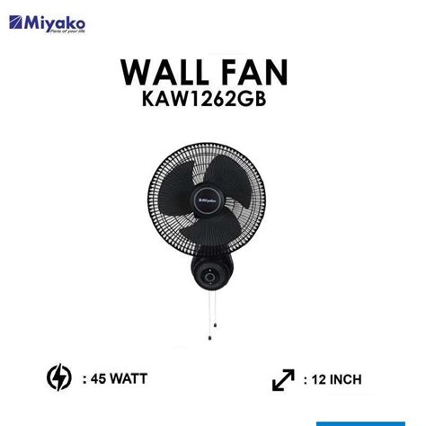 Jual Wall Fan Kipas Angin Dinding Miyako KAW 1262 GB Shopee Indonesia