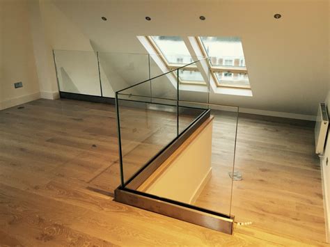 Internal Frameless Glass Balustrade With Base Fixed U Channel