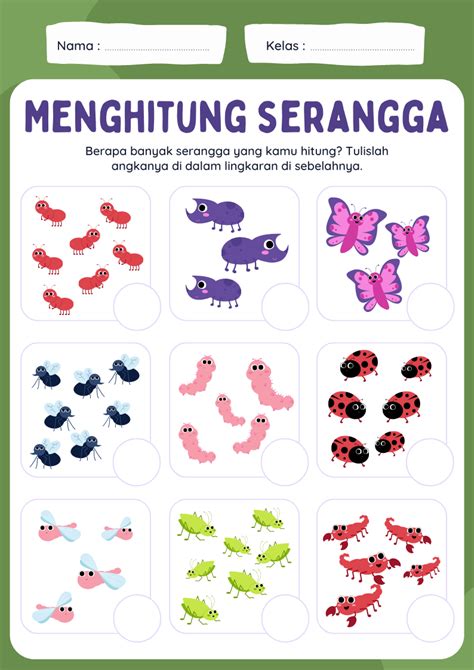 worksheet anak tk
