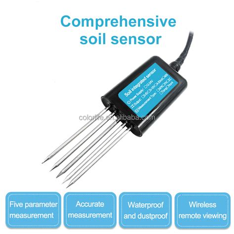 Rs485 Soil Npk Meter Sensor Ec Ph Temperature Humidity Monitor Buy