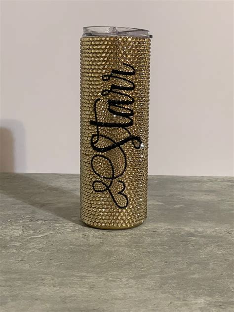 Custom Rhinestone Tumbler With Name Oz Bling Tumbler Perfect