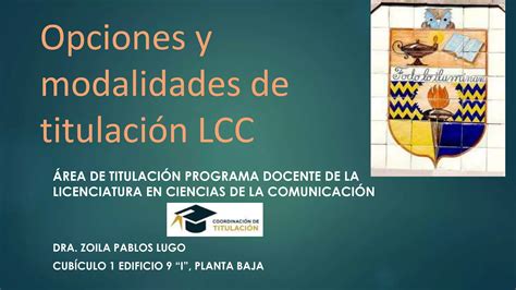 Opciones Y Modalidades De Titulaci N Lcc Ppt