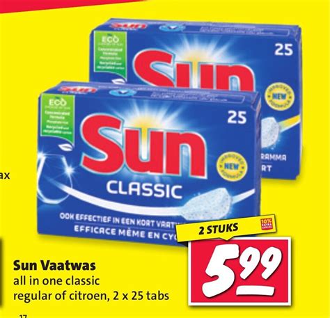 Sun Vaatwas All In One Classic Regular Of Citroen 2 X 25 Tabs