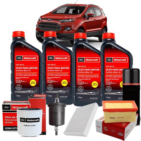 Kit Troca De Oleo Ford Motorcraft 5w30 Ford New Fiesta 1 5 Em 6x S