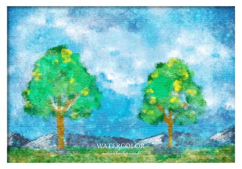 Free Vector Watercolor Landscape 110449 Vector Art At Vecteezy