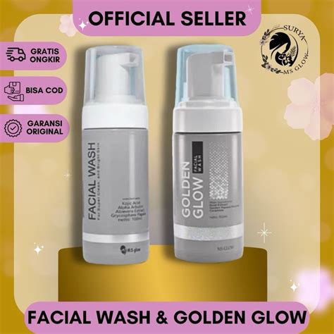 Jual Ms Glow Facial Wash Sabun Wajah Ms Glow Facial Wash Golden Ms