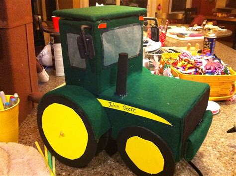 John Deere Tractor Valentine Box