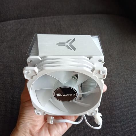 Jonsbo Cr1400 Cpu Cooler 9cm Rgb Auto Colour Led Light White Fan And Top Computers And Tech