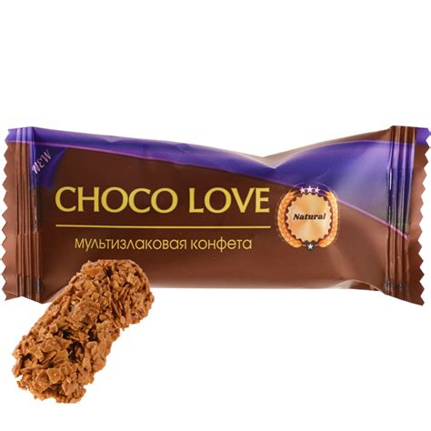 Конфета мультизлаковая «Choco Love» с темной глазурью, 1 кг купить в ...