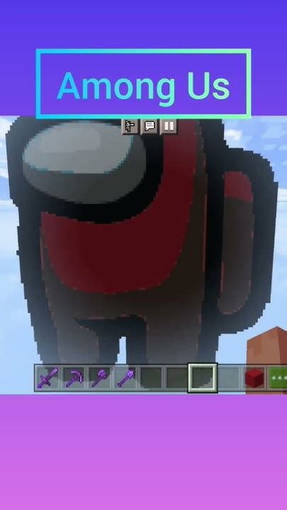 The Best 😍 Among Us Statue In Minecraftminecraft Shorts Youtube