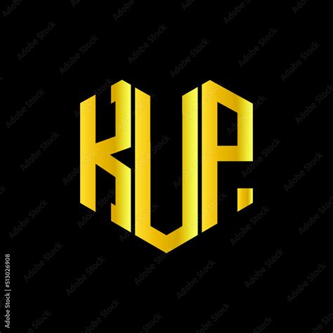 Kvp Letter Luxury Logo Design On Black Background Kvp Creative
