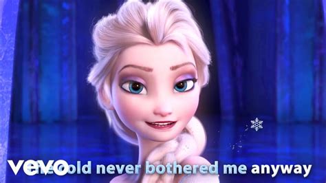 Idina Menzel Let It Go From Frozen Sing Along Version Youtube Vorschule