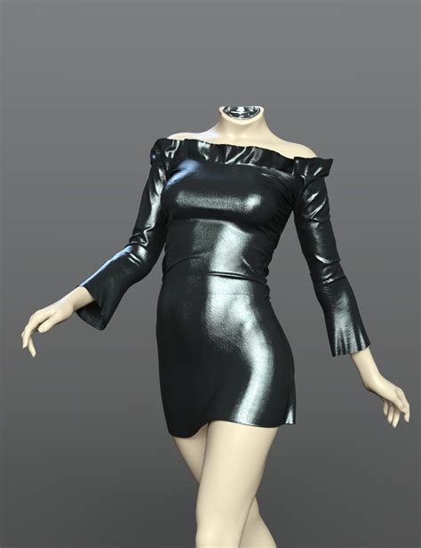 DForce SPR Bodycon Mini Skirt For Genesis 9 Daz 3D