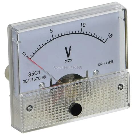 C Dc V Rectangle Analog Volt Panel Meter Gauge Gauge Meter Gauge