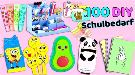 100 DIY IDEEN FÜR SCHULZUBEHÖR ZURÜCK ZUR SCHULE YouTube