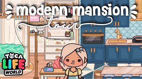 New Modern Mansion Decorated House Tour Toca Life World Youtube