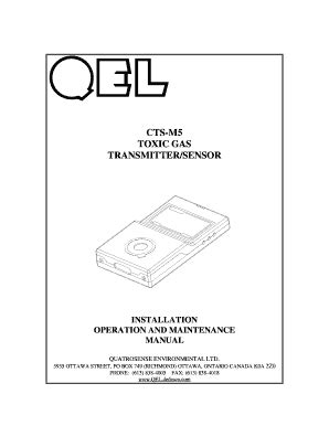 Fillable Online Cts M Toxic Gas Transmittersensor Fax Email Print