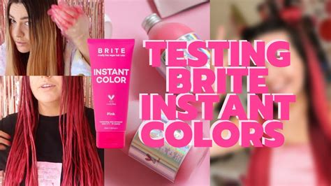 Dying My Hair Pink With Brite Instant Colors The Pink Life Youtube