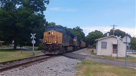 CSXT 3213 Leads CSX C319 01 By The CN L Depot In Prosperity SC On The