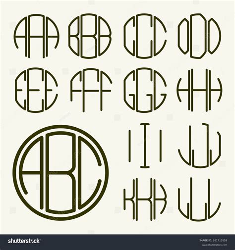 7,311 Monogram 3 letters Images, Stock Photos & Vectors | Shutterstock