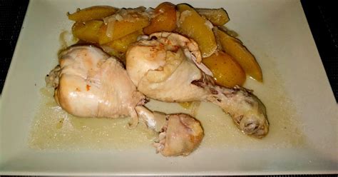 POLLO A LA SIDRA CON MANZANA Y OREJONES