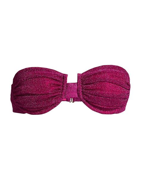 Buy Baobab Todos Santos Gioia Glitter Bikini Top Fuchsia At Off