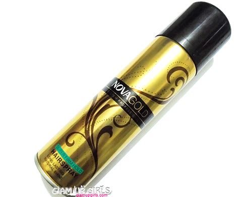 Nova Gold Super Firm Hold Hair Spray Review Glam Up Girls