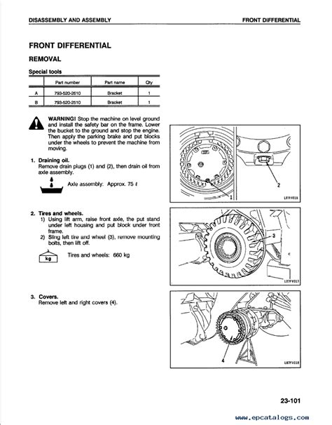 Komatsu Wheel Loader WA500-1L Shop Manual Download