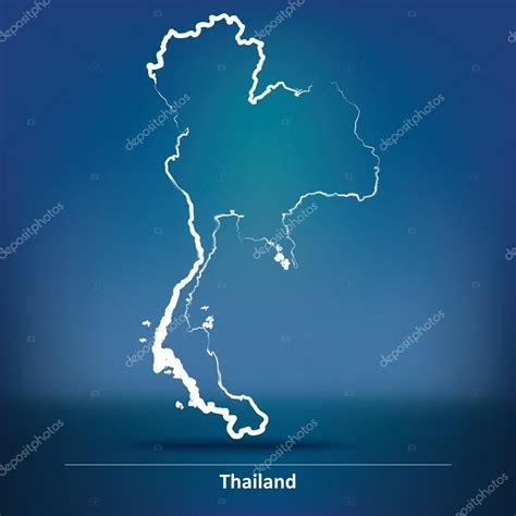 Doodle Mapa De Tailandia Vector De Stock Por Lajo 2 82511430