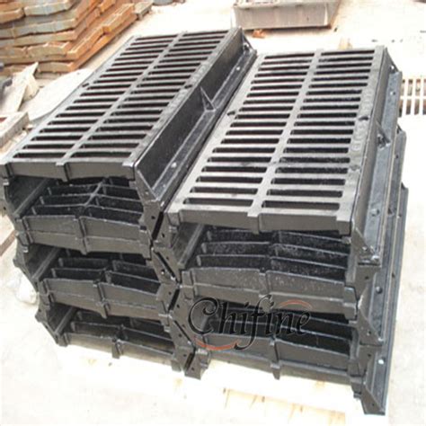 Sand Casting Drainage Gully Ductile Iron Channel Grating Gully Grate