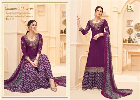 Alok Suits Nakashi Designer Pure French Crepe With Embroidery Work