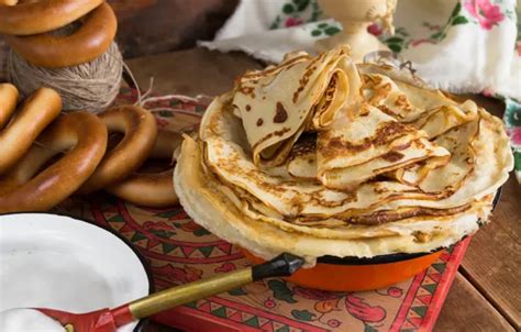 Wallpaper pancakes, drying, sour cream, Carnival for mobile and desktop, section праздники ...