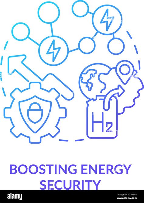 Boosting Energy Security Concept Icon Stock Vector Image And Art Alamy